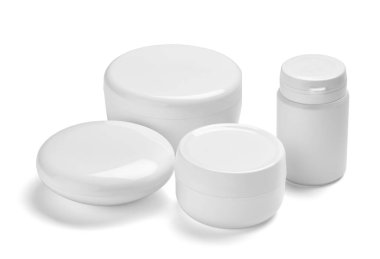 Beyaz krem kabı kavanozu güzellik nemlendirici tüp sabunu