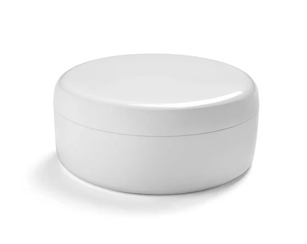 White cream container jar beauty moisturizer tube soap — Stock Photo, Image