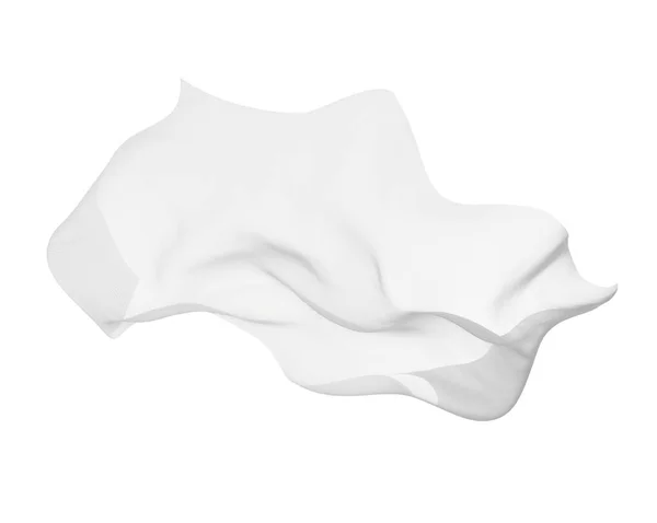 Tela blanca tela textil viento — Foto de Stock