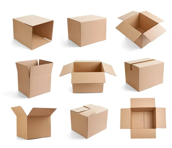 Kotak karton pengiriman paket — Stok Foto