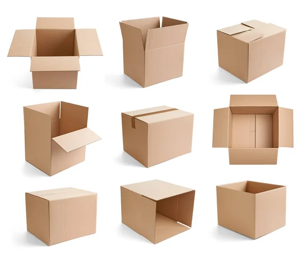 Box package delivery cardboard carton — Stock Photo, Image