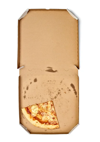 Pizza box jídlo karton dodání balíček jídlo oběd — Stock fotografie