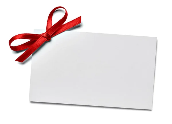 Tarjeta de lazo de lazo nota chirstmas celebración saludo invitación — Foto de Stock