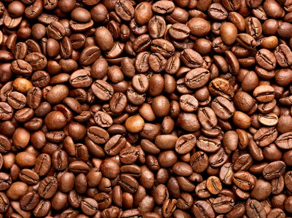 Kaffebönor bruna rostade koffein espresso frön — Stockfoto