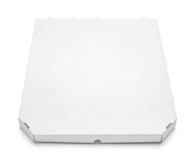 Pizza kutusu yiyecek karton teslimat paketi.