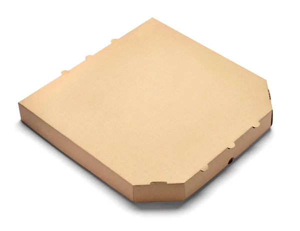 Caixa de pizza comida pacote de entrega de papelão — Fotografia de Stock