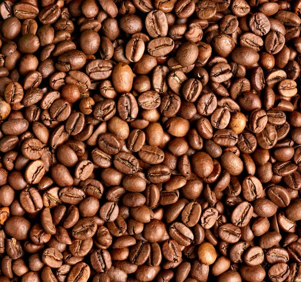 Kaffebönor bruna rostade koffein espresso frön — Stockfoto