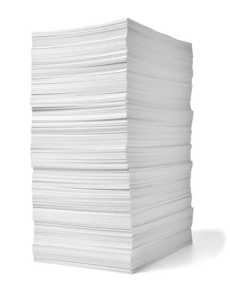 Papír stack hromada kancelářské papírování podnikání vzdělávání — Stock fotografie