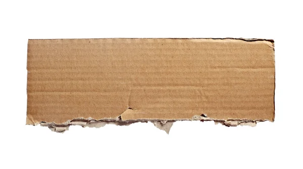 Cardboard piece paper message brown blank torn background ripped — Stock Photo, Image