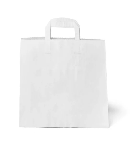 Plastic zak wit winkelen dragen vervuiling milieu — Stockfoto