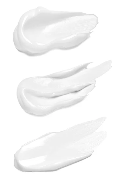 Crema blanca belleza higiene loción cuidado de la piel — Foto de Stock
