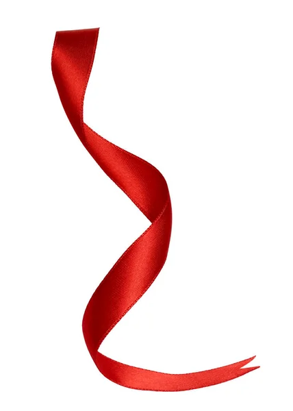 Rotes Band Schleife Dekoration Weihnachten Valentinstag Geschenk Geburtstag — Stockfoto