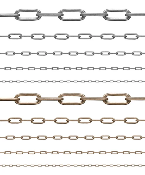 Chain link metal steel — Stock Photo, Image