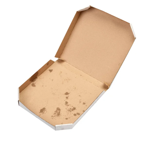 Pizza box food cardboard delivery package meal dinner lunch — Stock Photo, Image