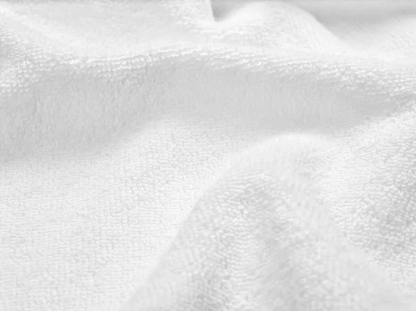 Towel cotton bathroom white spa cloth textile — Stock Photo, Image