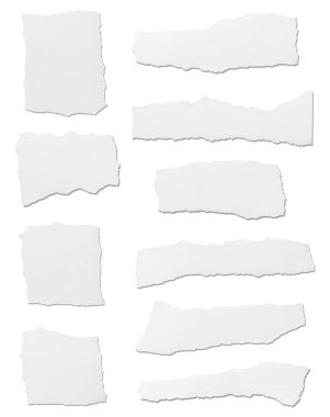 beyaz kağıt yırtılmış ileti