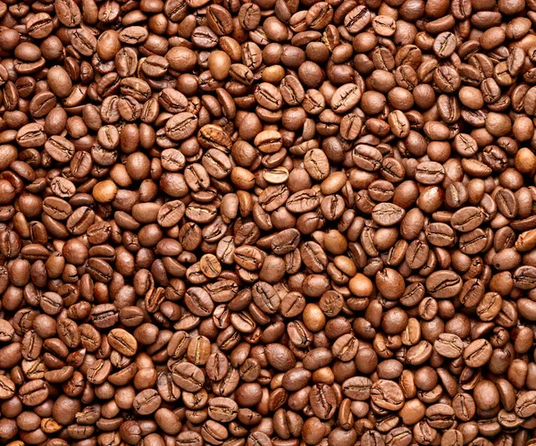 Kaffebönor bruna rostade koffein espresso frön — Stockfoto