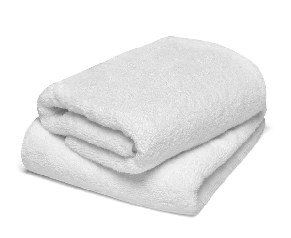 Towel cotton bathroom white spa cloth textile — Stock Photo, Image