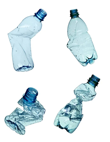 Bottiglia di plastica contenitore di acqua riciclaggio rifiuti — Foto Stock