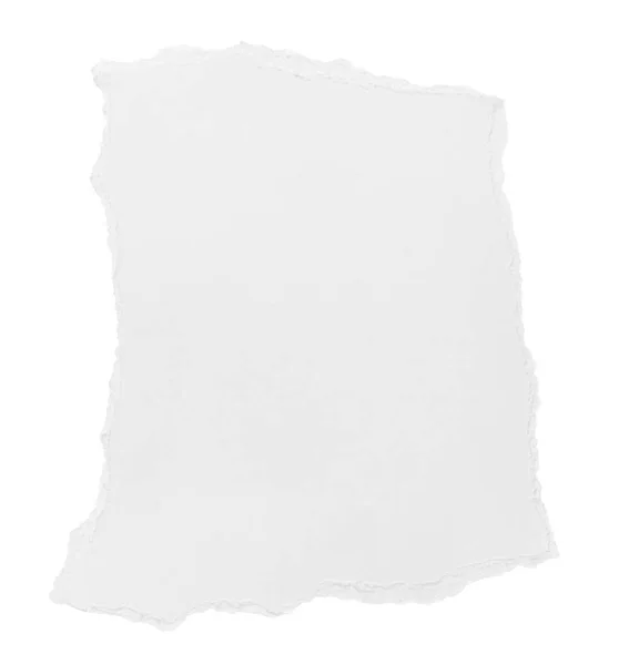 White paper ripped message torn — Stock Photo, Image