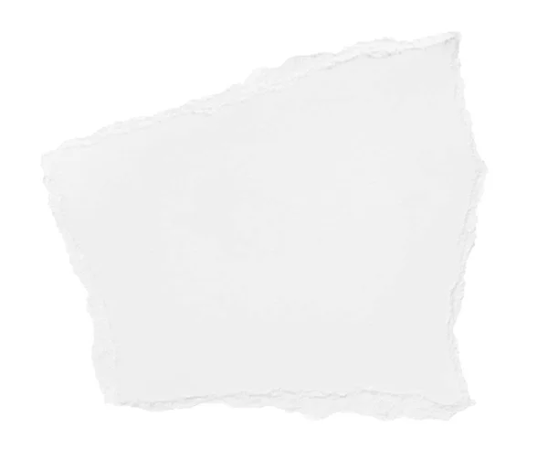 White paper ripped message torn — Stock Photo, Image