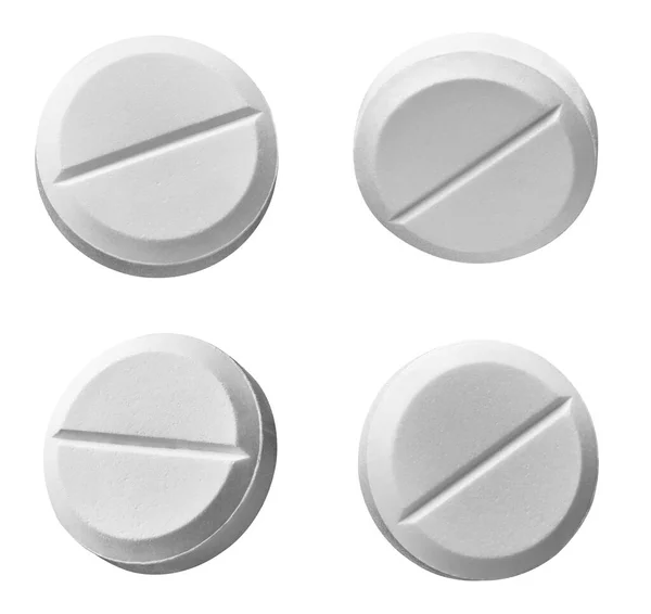 Białe pigułki leki medyczne lek — Zdjęcie stockowe