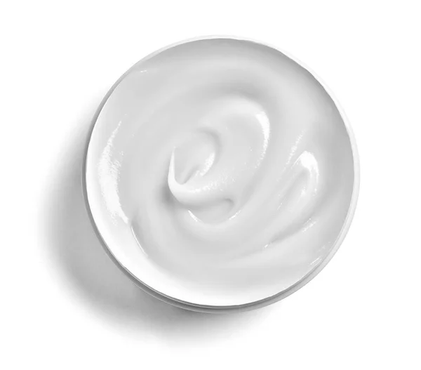 White cream container jar beauty moisturizer skin — Stock Photo, Image