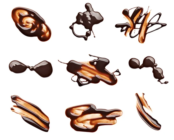 巧克力污渍斑点食品甜点 — 图库照片