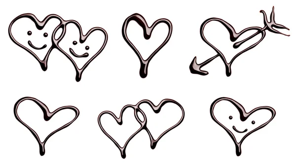 Chocolate heart love valentine day — Stock Photo, Image