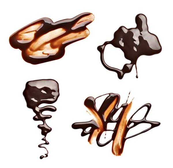 Čokoládové skvrnu fleck potravin dezert — Stock fotografie