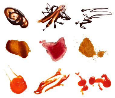 Stain fleck coffee wine chocolate ketchup food clipart