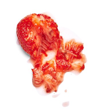 sıkılmış çilek meyve lekesi fleck