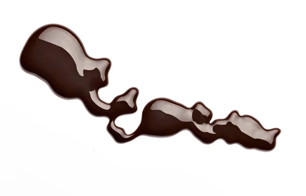Chocolade vlek fleck voedsel dessert — Stockfoto