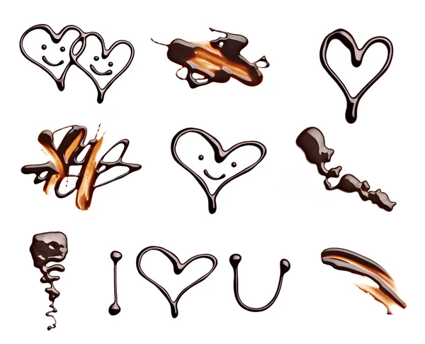 Csokoládé szív szerelem Valentin nap — Stock Fotó
