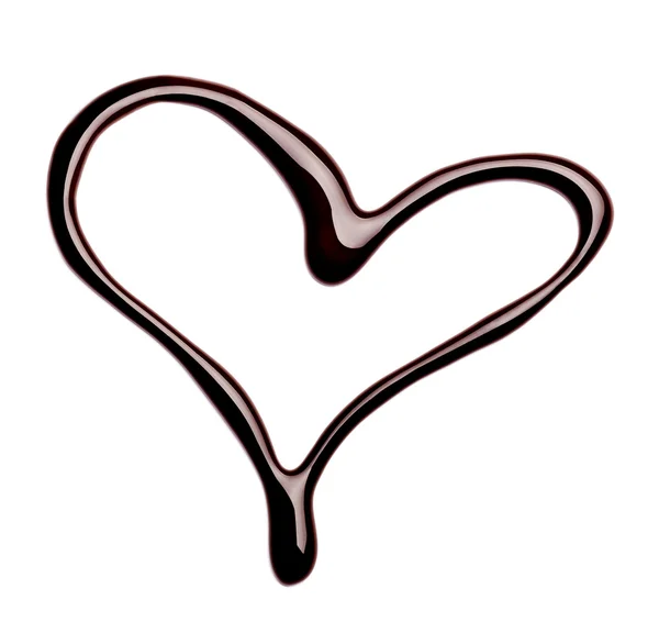 Chocolate heart love valentine day — Stock Photo, Image