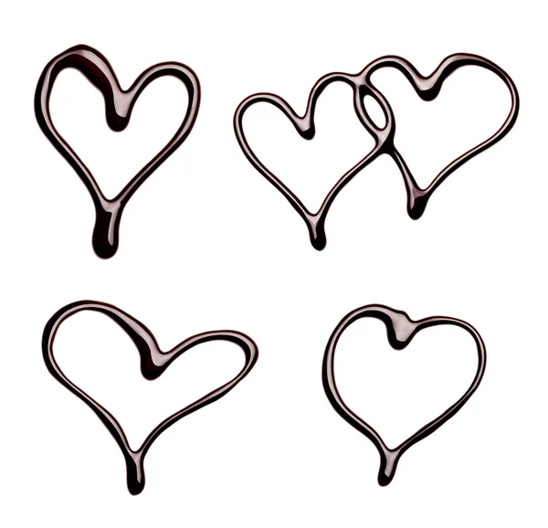 Choklad hjärta kärlek Alla hjärtans dag — Stockfoto