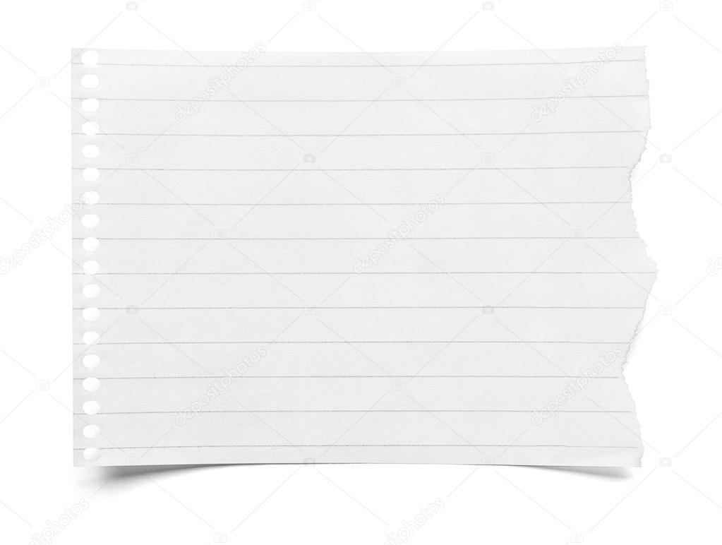 piece of paper note notepad