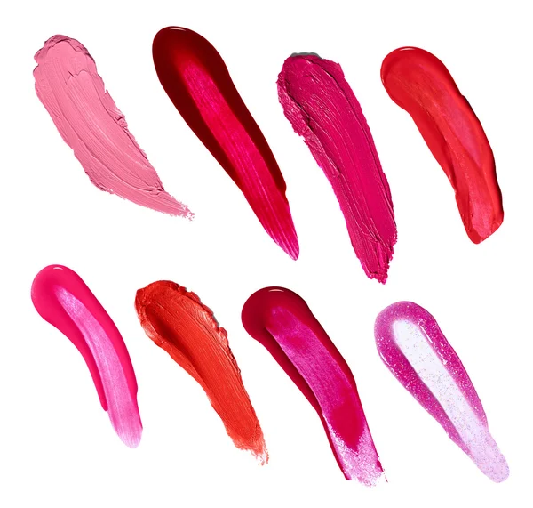 Lápiz labial esmalte de uñas belleza maquillaje cosméticos — Foto de Stock