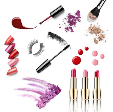Güzellik ruj oje sıvı toz maskara kalem yapmak