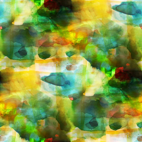 Зеленый, синий фон акварели бесшовные текстуры абстрактные — стоковое фото