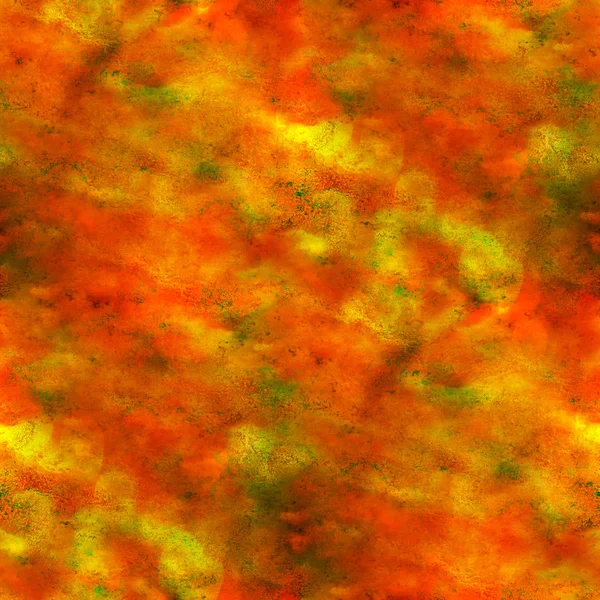 Kunst Makro orange, grüne Flecken, Aquarell nahtlose Textur Schmerz — Stockfoto