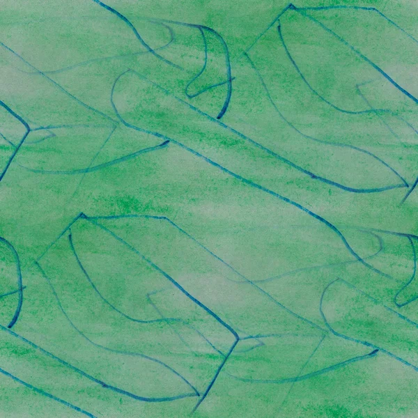 Senza soluzione di continuità verde, blu modello acquerello texture sfondo wallp — Foto Stock