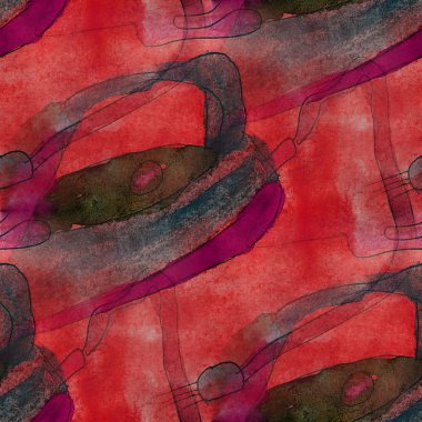 Sanatçı sorunsuz pembe, mor Kübizm soyut sanat doku waterco
