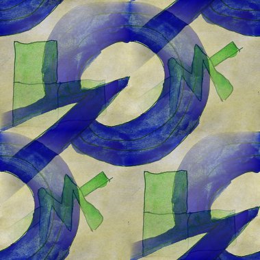 çerçeve resim koyu mavi, yeşil paleti grafik sorunsuz stili