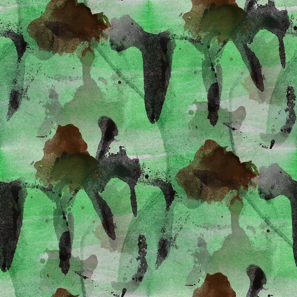 Sanat sanatçı paleti kahverengi, yeşil resim çerçevesi grafik seamle — Stok fotoğraf