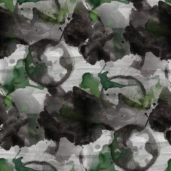 Konstverk konstnären palett bild ram svart, grön grafisk seaml — Stockfoto