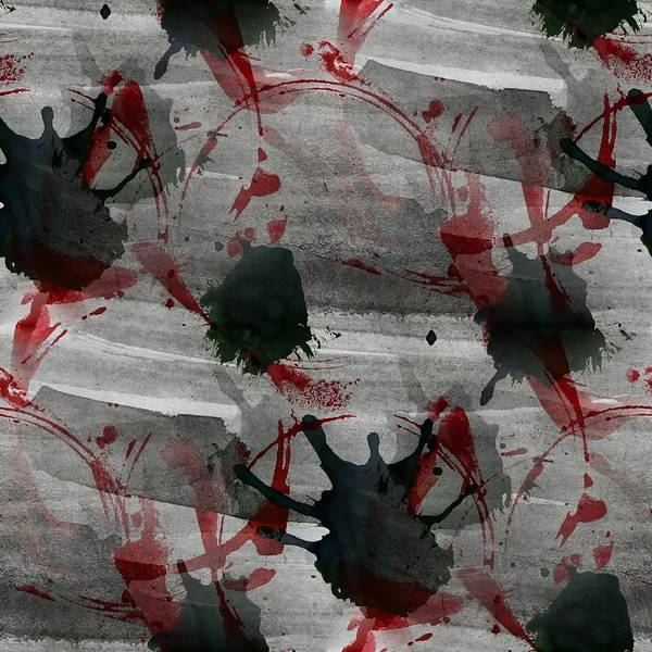 Kunstwerk Künstler Palette Bild schwarz, roter Rahmen Grafik nahtlos — Stockfoto