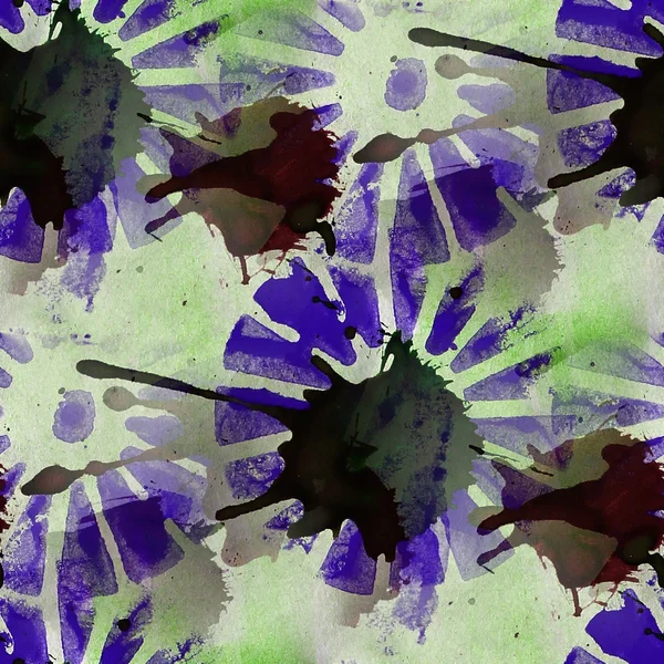 Konstverk konstnären palett bild ram grönt, violett grafisk seaml — Stockfoto