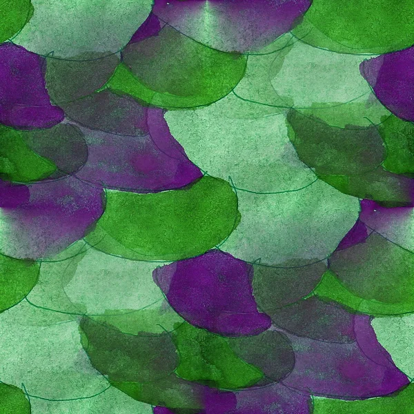 Motif sans couture vert, violet aquarelle texture fond wa — Photo