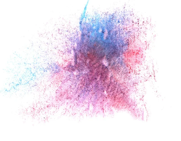 미술 수채화 빨강, 블루 잉크 페인트 blob 수채화 얼룩 색상 — 스톡 사진